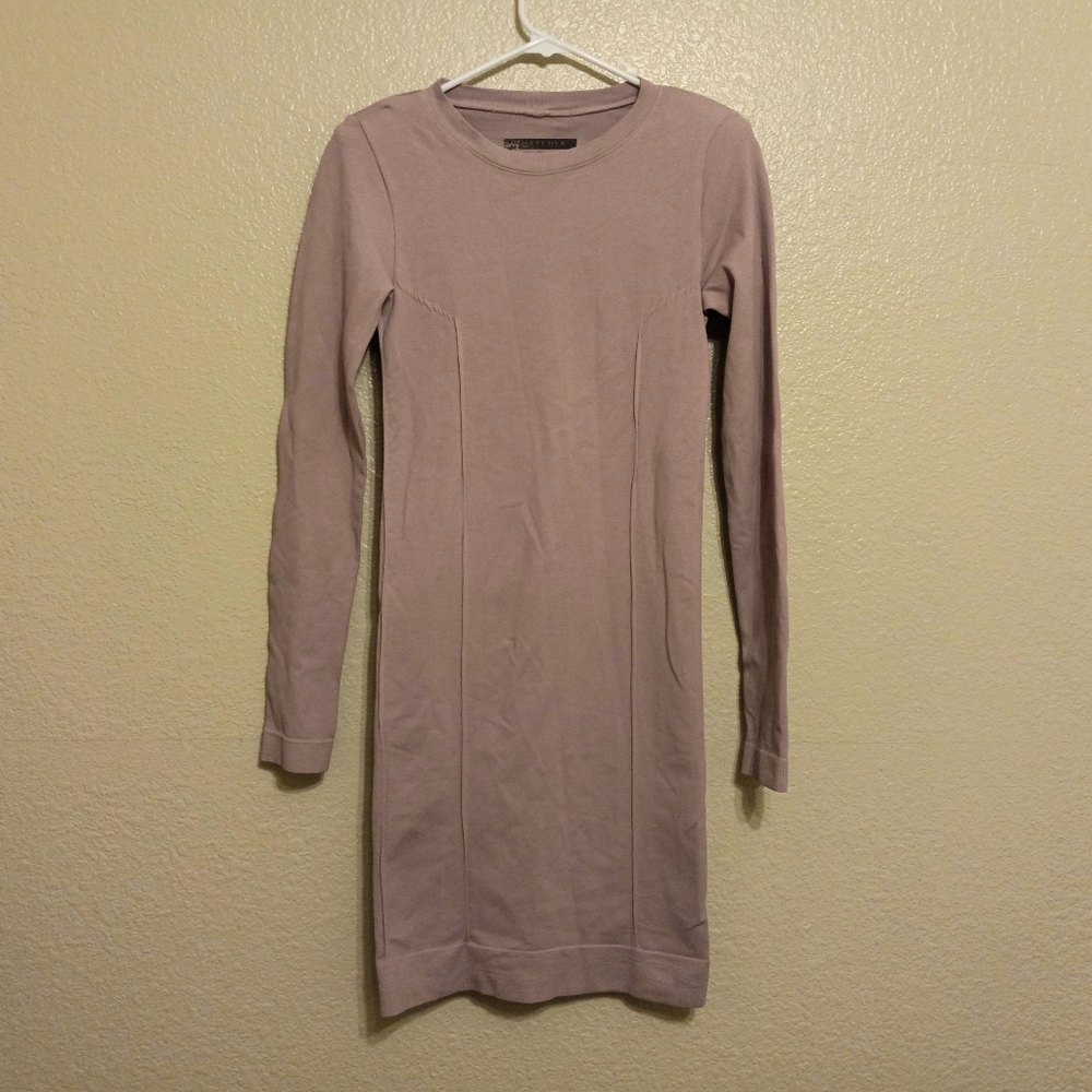 Thatcher Blush Stretch Bodycon Minimalist Dress